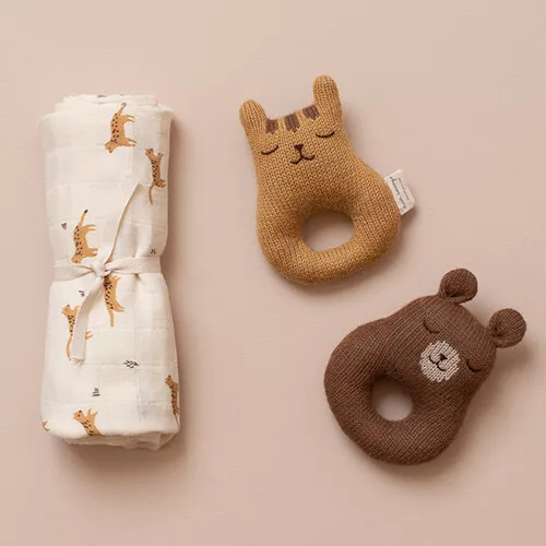 Main Sauvage Rammelaar Teddy - Nut 5 Main Sauvage Rammelaar Teddy - Nut - Afbeelding 3