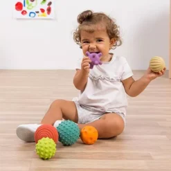 Miniland Sensorische Ballen - 6st -Speelgoedwinkel miniland rubberen speelballen 2