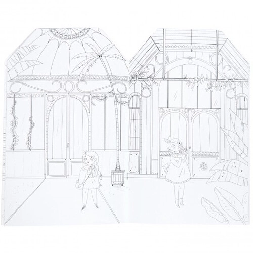 Moulin Roty Kleurboek Met Stickers Les Parisiennes - Afbeelding 3