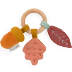 Moulin Roty Rammelaar Met Bijtring - Bos -Speelgoedwinkel moulin roty rammelaar apr s la pluie 2