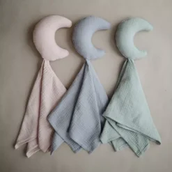 Mushie Knuffeldoek Moon - Roman Green -Speelgoedwinkel mushie knuffeldoek moon roman green 6