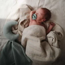 Mushie Knuffeldoek Moon - Roman Green -Speelgoedwinkel mushie knuffeldoek moon roman green 7