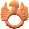 Natruba Bijtring Papegaai - Oranje -Speelgoedwinkel natruba bijtring papegaai oranje 1