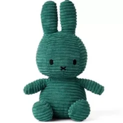 Nijntje-miffy Corduroy Knuffelkonijn 23 Cm - Groen