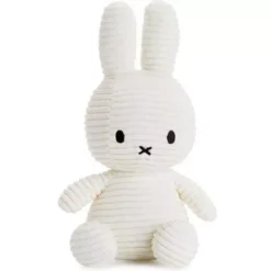 Nijntje-miffy Corduroy Knuffelkonijn 23 Cm - Wit