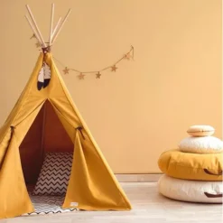 Nobodinoz Tipi Wigwam Nevada - Farniente Yellow -Speelgoedwinkel nobodinoz tipi wigwam nevada pure line farniente yellow4