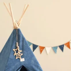 Nobodinoz Tipi Wigwam Phoenix - Gold Bubble Night Blue -Speelgoedwinkel nobodinoz tipi wigwam phoenix gold bubble night blue3