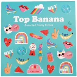 Rex London Set Memoblaadjes Top Banana -Speelgoedwinkel notities top banana1