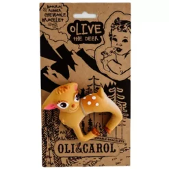 Oli & Carol Bad- & Bijtarmband Hertje Olive -Speelgoedwinkel oli carol bad bijtarmband hertje olive4