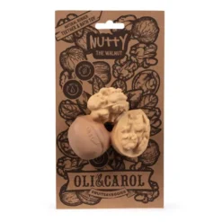 Oli & Carol Bijtspeeltje Walnoot -Speelgoedwinkel oli carol bijtspeeltje walnoot1