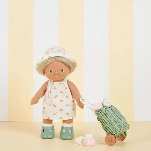 Olli Ella Dinkum Dolls Poppenschoenen - Basil Green 8 Olli Ella Dinkum Dolls Poppenschoenen - Basil Green - Afbeelding 6