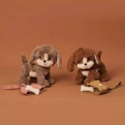 Olli Ella Knuffelhond Dinkum Dog - Honey -Speelgoedwinkel olli ella knuffelhond dinkum dog honey 1