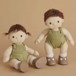 Olli Ella Lappenpop Dinkum Doll - Pumpkin - 35 Cm -Speelgoedwinkel olli ella lappenpop dinkum doll pumkin 35 cm 4