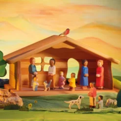 Ostheimer Dochter Gele Jurk - 9 Cm -Speelgoedwinkel ostheimer dochter gele jurk 9 cm 1