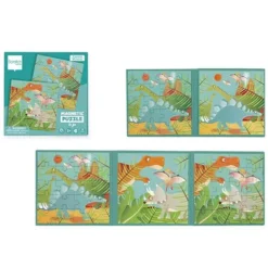 Scratch Europe Magnetisch Puzzelboek Dino - 2x20st -Speelgoedwinkel scratch europe magnetisch puzzelboek dino 1