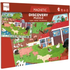Scratch Europe Magnetisch Puzzelboek Boerderij - 48st