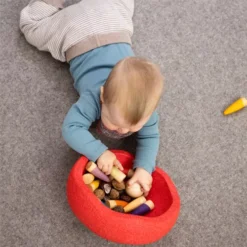 Stapelstein Original Rood - 1st -Speelgoedwinkel stapelstein rood 1st ilovespeelgoed1