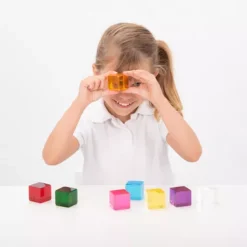 Tickit Transparante Blokken - 8st -Speelgoedwinkel tickit transparante blokken 8st 6