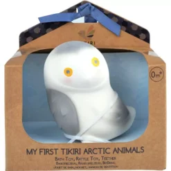 Tikiri Bijt- & Badspeelgoed Met Rammelaar Sneeuwuil -Speelgoedwinkel tikiri bijt badspeelgoed met rammelaar sneeuwuil ilovespeelgoed.nl1